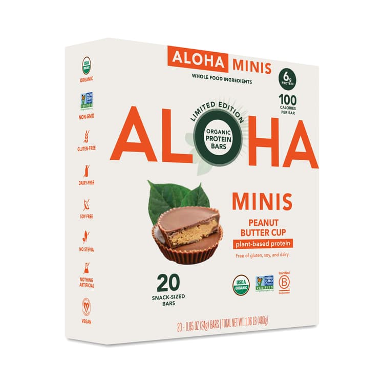 Aloha Mini Protein Bar, Peanut Butter