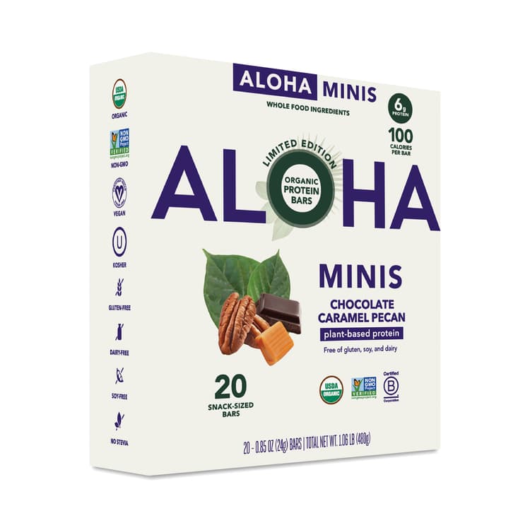 Aloha Mini Protein Bar, Chocolate Caramel Pecan