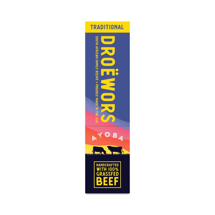 Ayoba Droewors Beef Sticks, Traditional