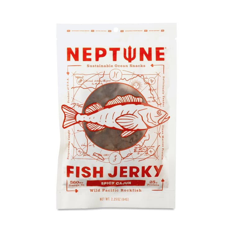 Neptune Snacks Fish Jerky, Spicy Cajun