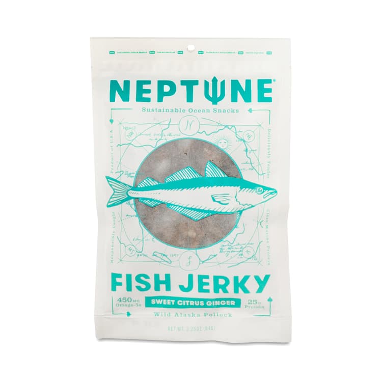 Neptune Snacks Fish Jerky, Sweet Citrus Ginger