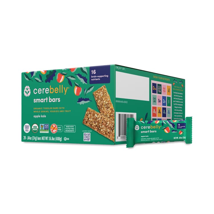 Cerebelly Smart Bar, Organic Apple & Kale, Multipack