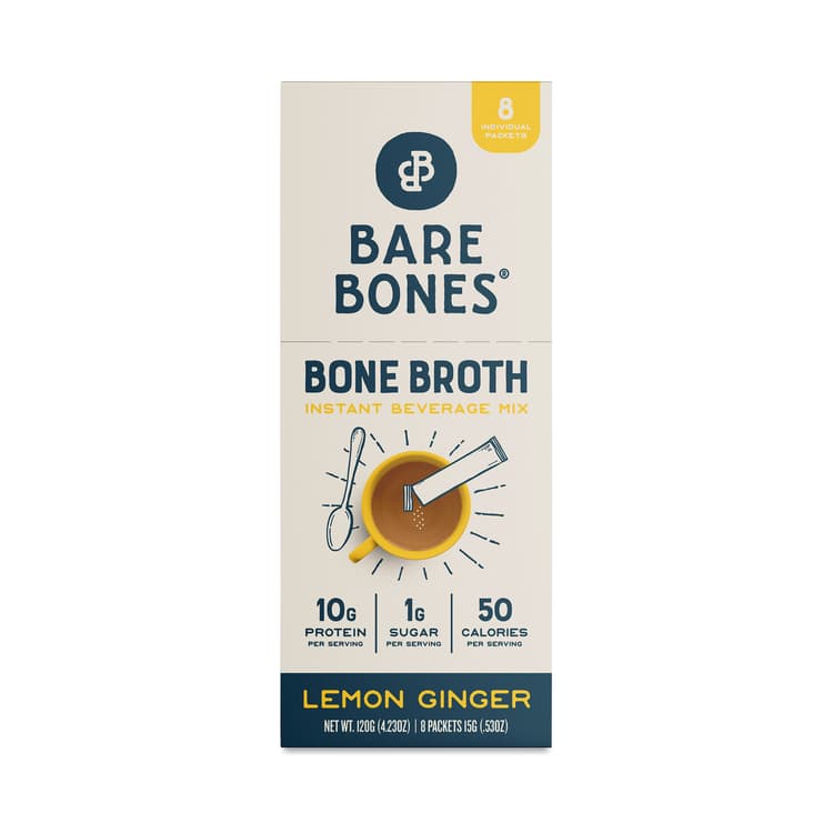 Instant Bone Broth Stick, Lemon Ginger