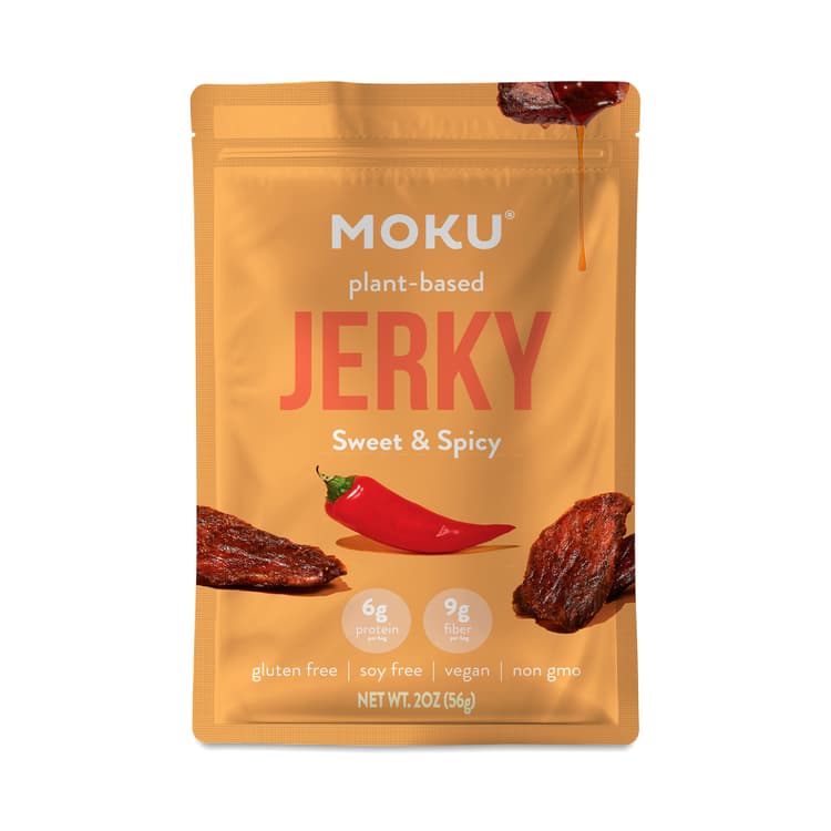 Moku Mushroom Jerky, Sweet & Spicy