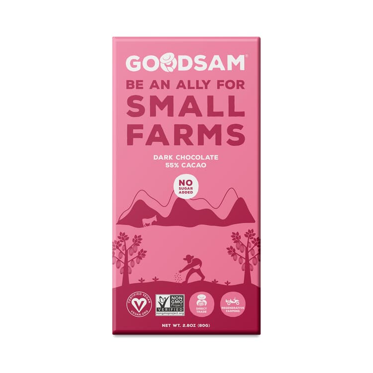 Goodsam No Sugar Added Dark Chocolate Bar