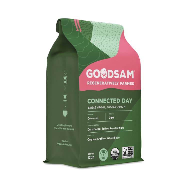 Goodsam Whole Bean Coffee, Connected Day Colombia Dark Roast