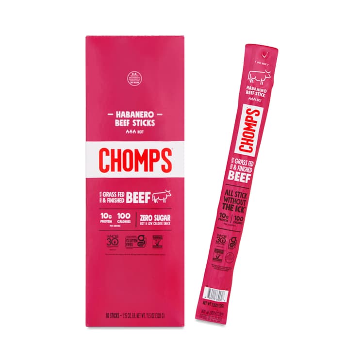 Chomps Grass-Fed Beef Sticks, Habanero