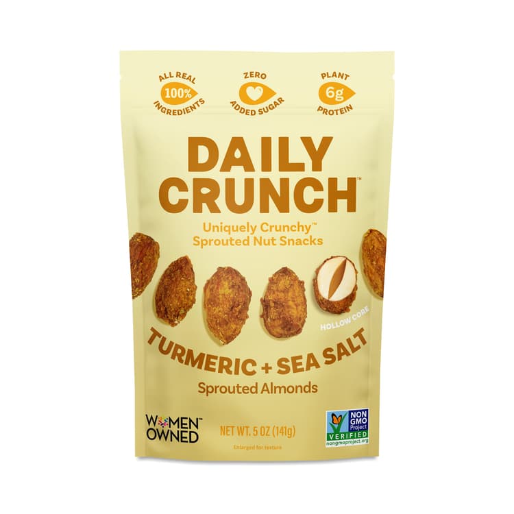 Daily Crunch Snacks Sprouted Almonds, Turmeric & Sea Salt