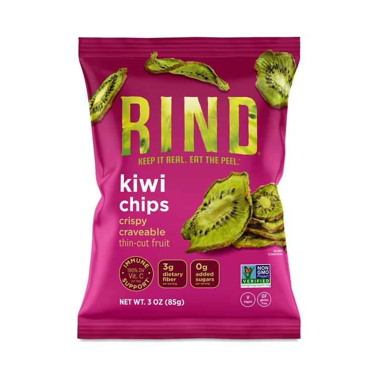 Rind Snacks Thin-Cut Chips, Kiwi