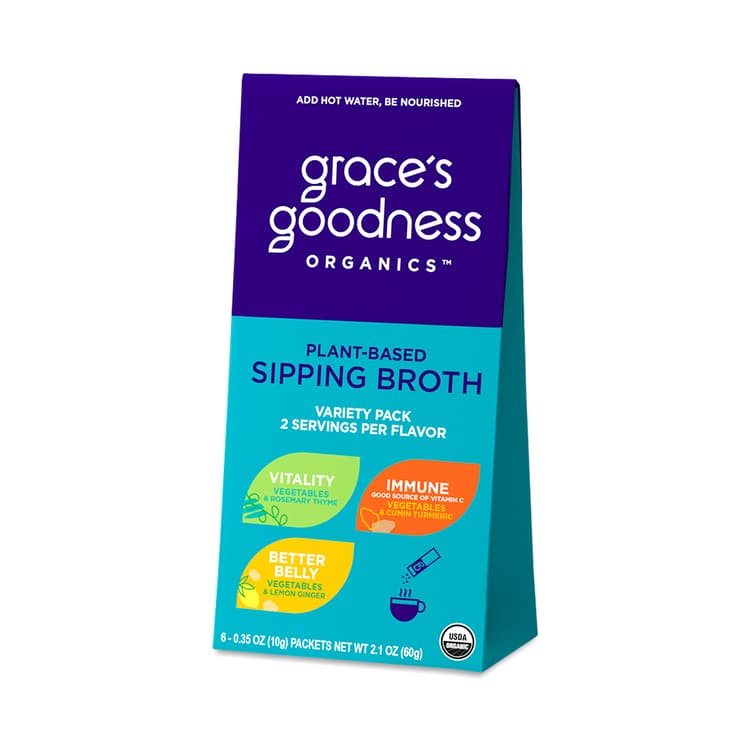 Plant-Based Sipping Broth, Variety