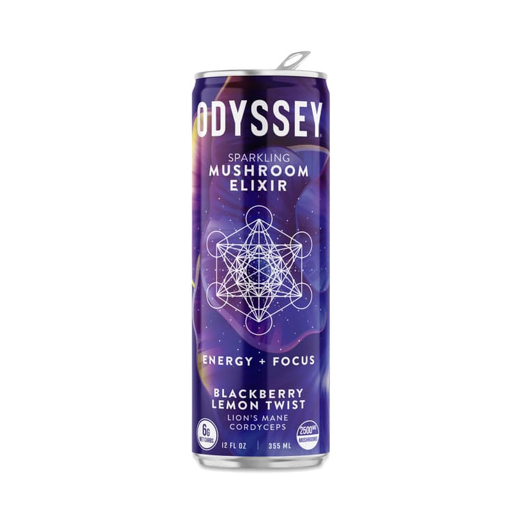 Odyssey Elixir Sparkling Mushroom Elixir, Blackberry Lemon Twist
