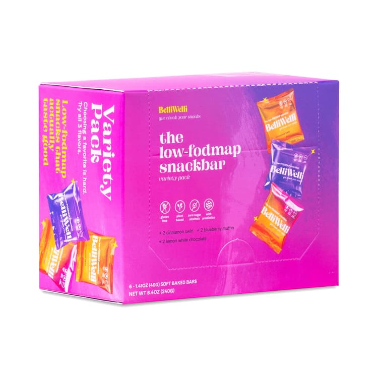 Belliwelli 2 Cinnamon Swirl, 2 Blueberry Muffin, 2 Lemon White Chocolate Soft Baked Bars