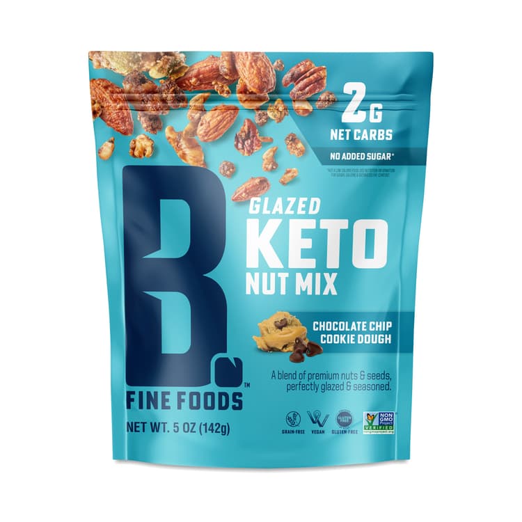 Bubba'S Fine Foods Glazed Keto Nut Mix, Chocolate Chip Cookie Dough