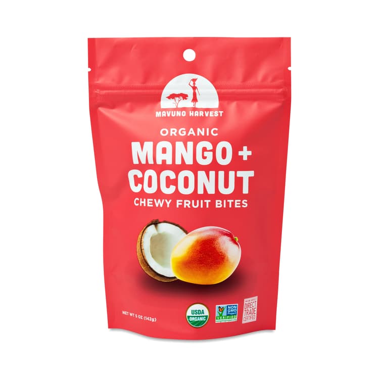 Mavuno Harvest Organic Fruit Bites, Mango & Coconut