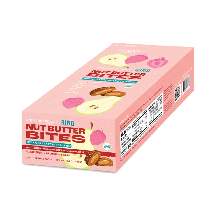 Sweet Nothings Superfood Nut Butter Bites, Rind Straw-Peary Peanut Butter