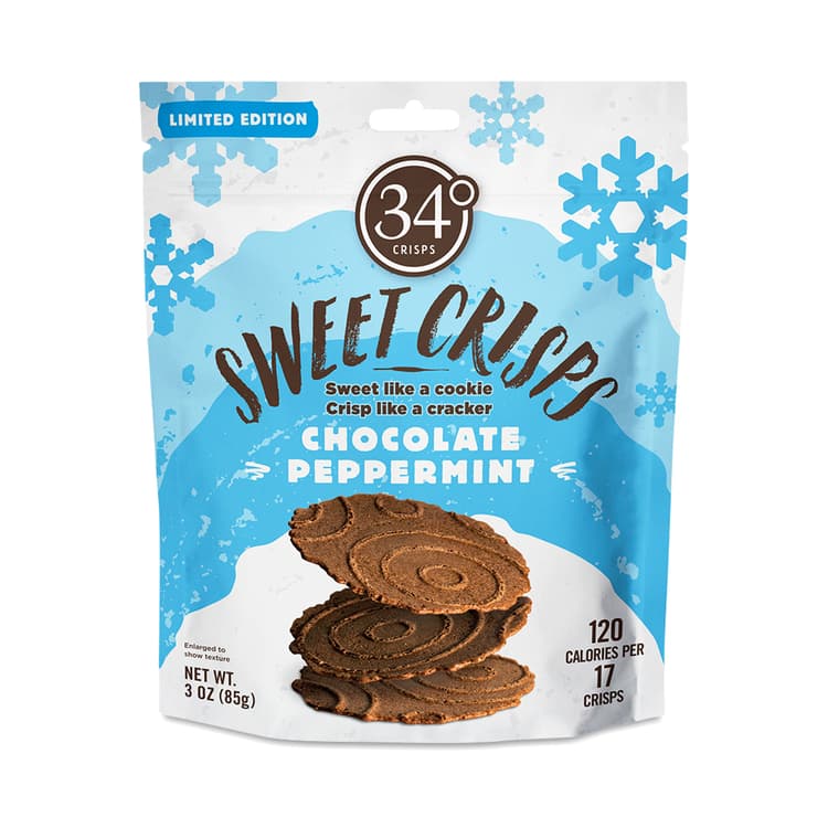 34 Degrees Sweet Crisps, Chocolate Peppermint