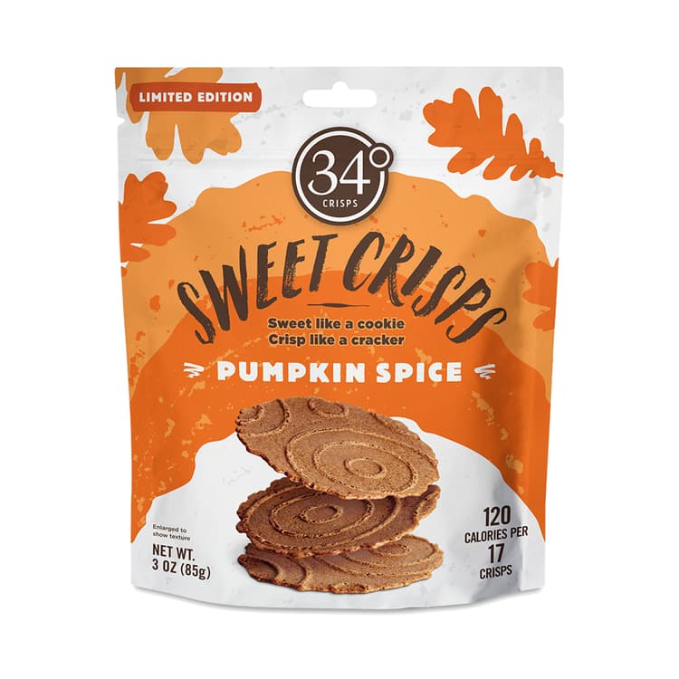 34 Degrees Sweet Crisps, Pumpkin Spice