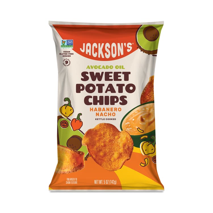 Jackson'S Avocado Oil Sweet Potato Chips, Habanero Nacho