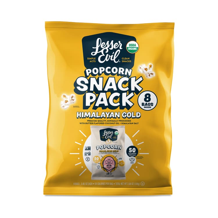 Lesserevil Organic Popcorn, Himalayan Gold, Snack