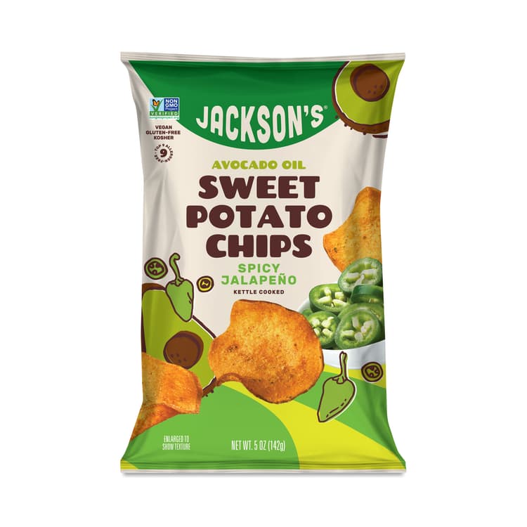 Jackson'S Avocado Oil Sweet Potato Chips, Spicy Jalapeno