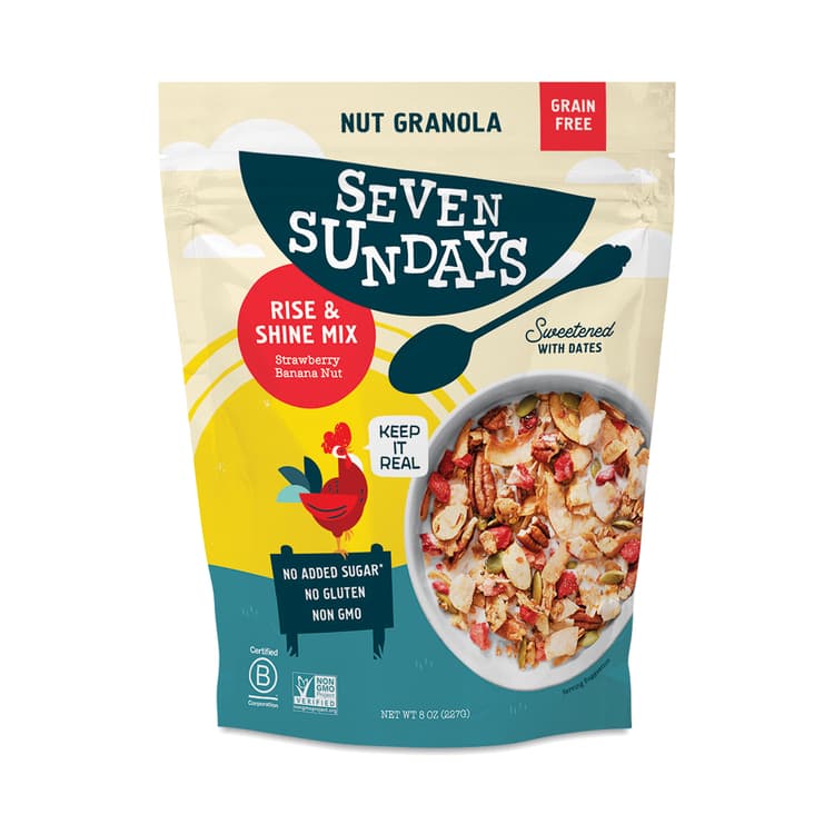 Seven Sundays Rise & Shine Keto Nut Granola, Strawberry Banana Nut