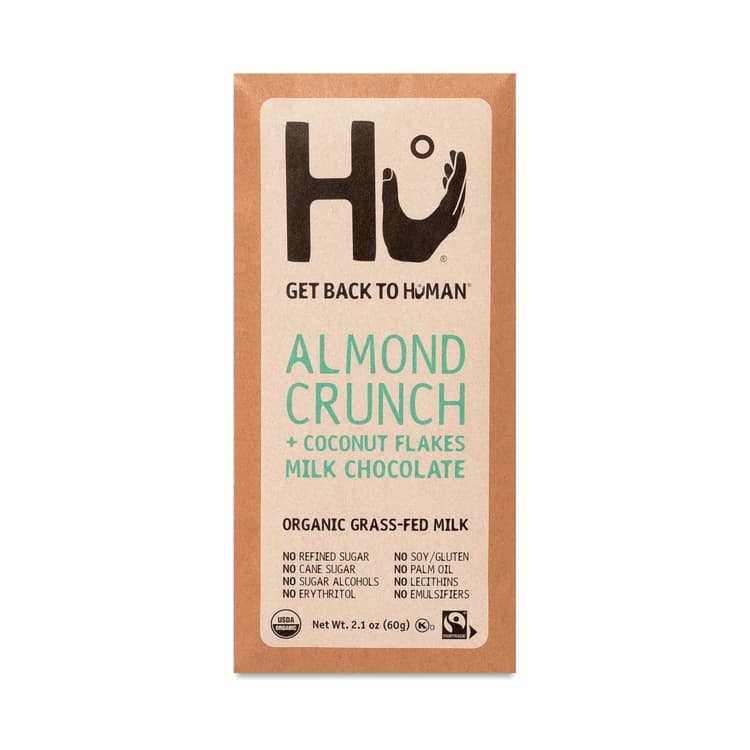 Hu Milk Chocolate Bar, Almond Crunch & Coconut Flakes