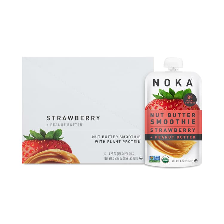 Organic Nut Butter Smoothie, Strawberry Peanut Butter