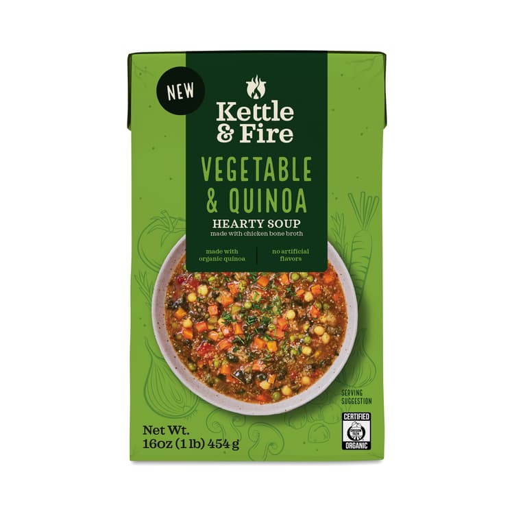 Kettle & Fire Hearty Soup, Vegetable & Quinoa