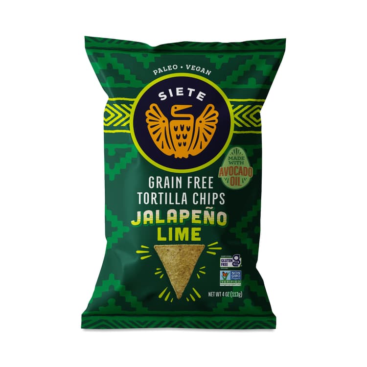 Grain Free Tortilla Chips, Jalapeno Lime