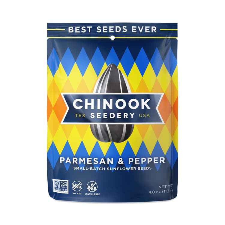 Chinook Seedery Sunflower Seeds, Parmesan & Pepper