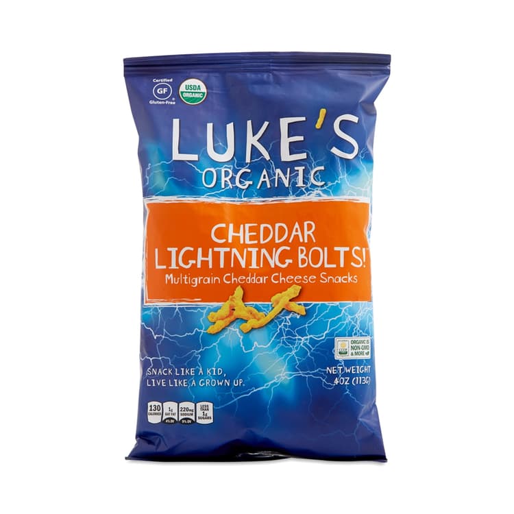 Organic Cheddar Lightning Bolts Cheese Snacks
