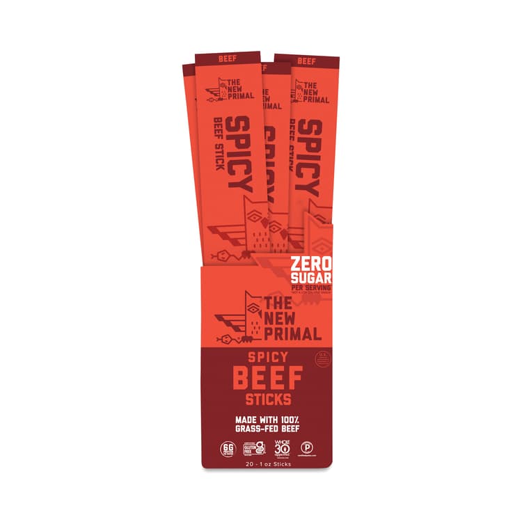 The New Primal Grass-Fed Beef Sticks, Spicy