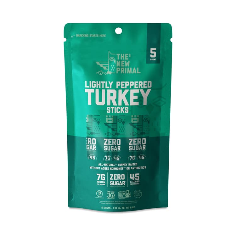 The New Primal Turkey Sticks, Lightly Peppered