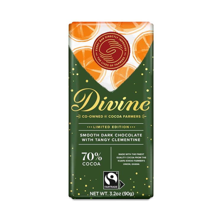 Limited Edition Dark Chocolate Bar, Clementine