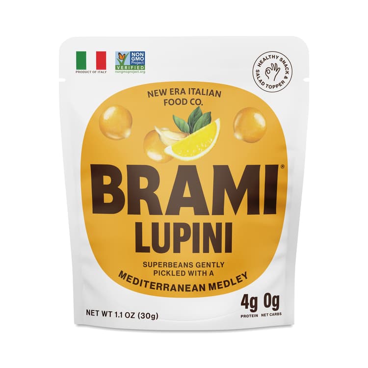 Brami Italian Snacking Lupini Beans, Mediterranean Medley