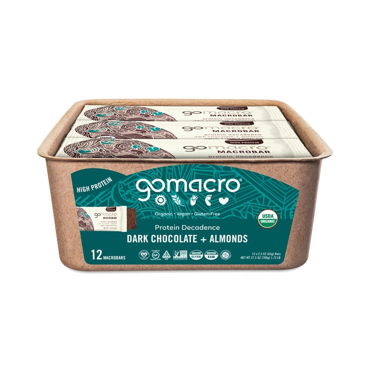 Protein Decadence Dark Chocolate + Almonds Macrobar - Low Fodmap Certified