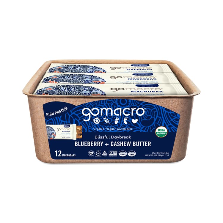 Gomacro Macrobar, Blueberry & Cashew Butter