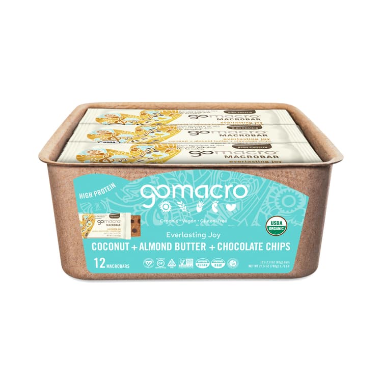 Gomacro Macrobar, Coconut Almond Butter & Chocolate Chips