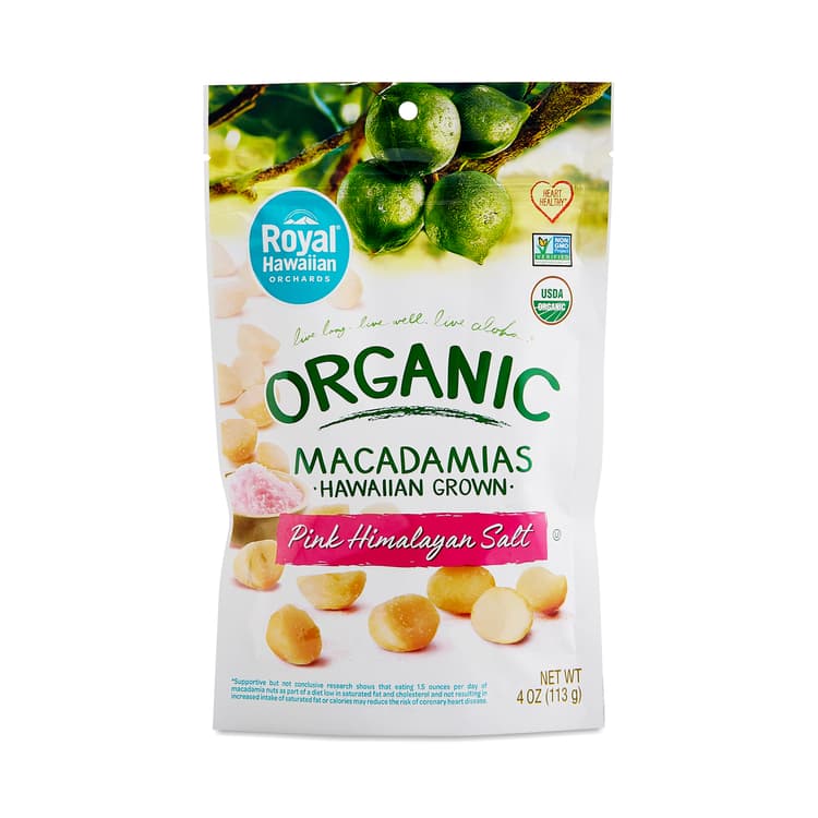 Royal Hawaiian Orchards Organic Macadamia Nuts Pink Himalayan Salt