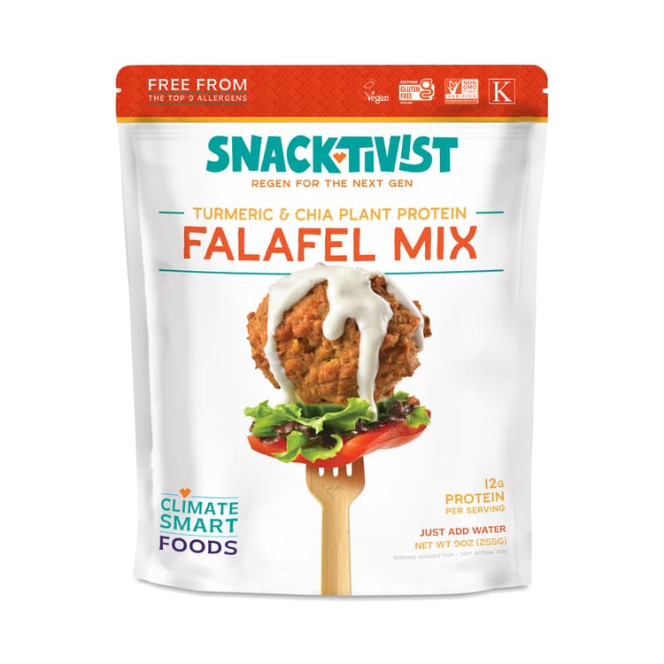Snacktivist Foods Falafel Mix, Turmeric & Chia