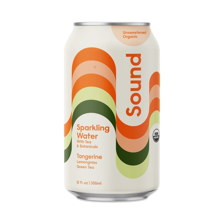 Sound Sparkling Water, Tangerine, Lemongrass, Green Tea