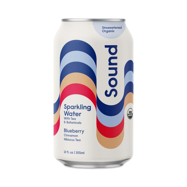 Sound Sparkling Water, Blueberry, Cinnamon, Hibiscus Tea