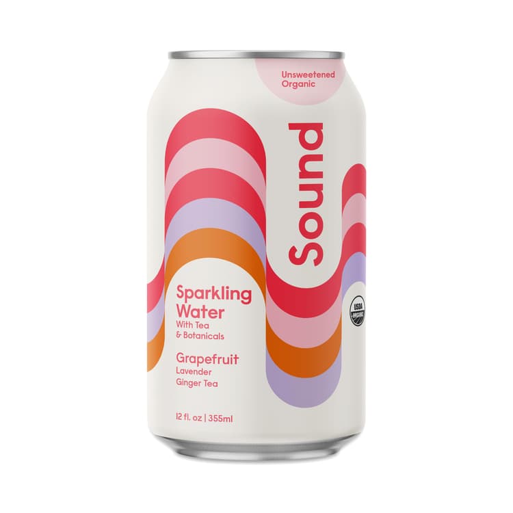 Sound Sparkling Water, Grapefruit, Lavender, Ginger Tea