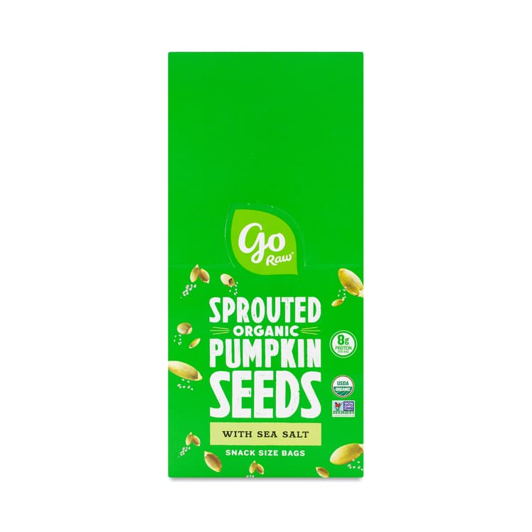 Go Raw Organic Sprouted Pumpkin Seeds, Snack Bags