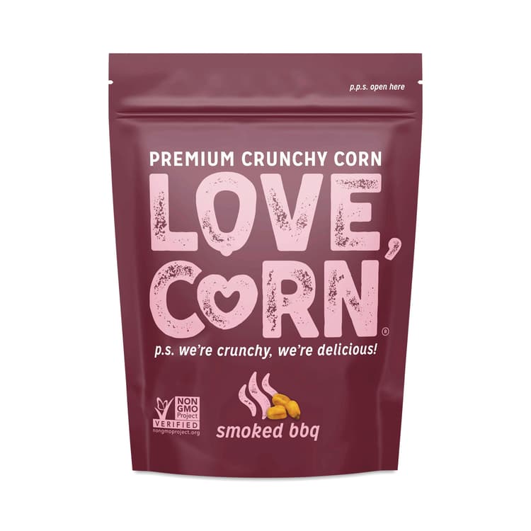 Love Corn Roasted Corn Snack, Smoked Bbq