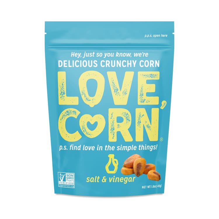 Love Corn Roasted Corn Snack, Salt & Vinegar