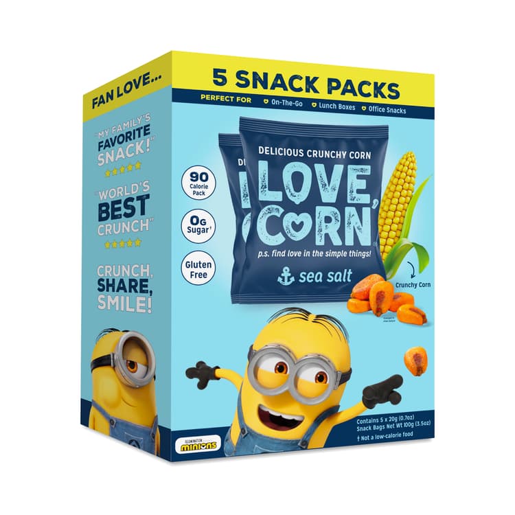 Love Corn Delicious Crunchy Corn, Sea Salt, Snack