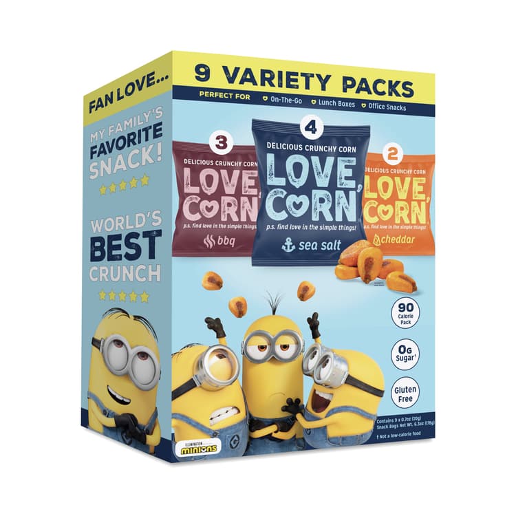 Love Corn Delicious Crunchy Corn, Variety Snack