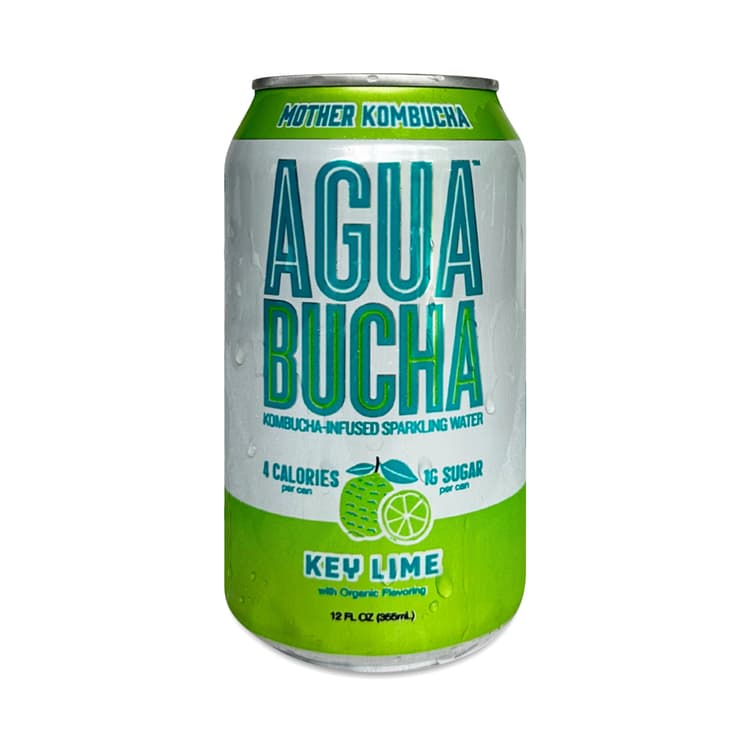 Agua Bucha Kombucha-Infused Sparkling Water, Key Lime