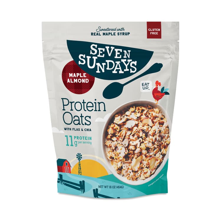 Seven Sundays Protein Oats, Maple Almond